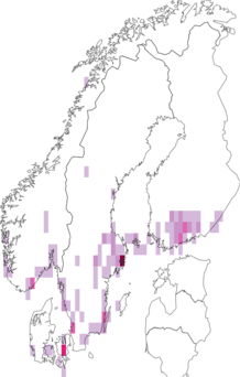 Kaarta Ypsolopha nemorella. Data source: GBIF