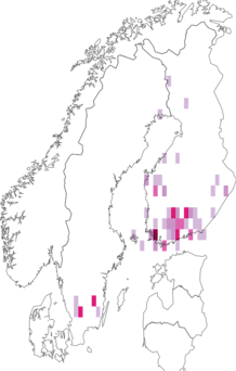 Kaarta Coleophora vitisella. Data source: GBIF